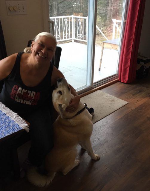 Pet sitting in Quebec, woman with dog