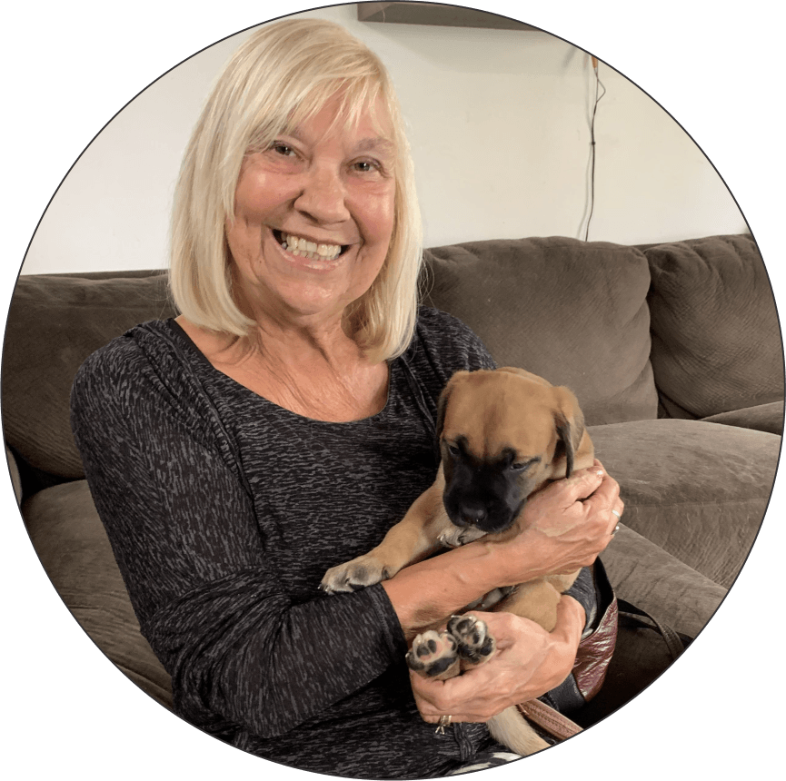 Mary Ann & Odin, house sitting