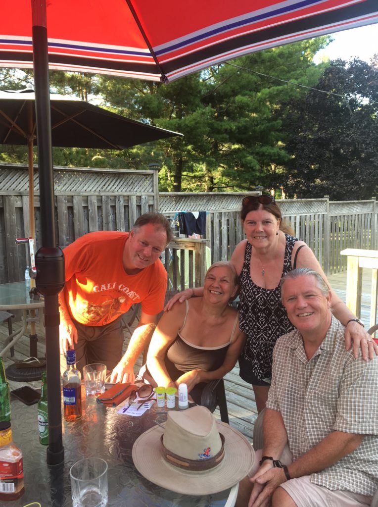Travelling Friends getting together in London Ontario
