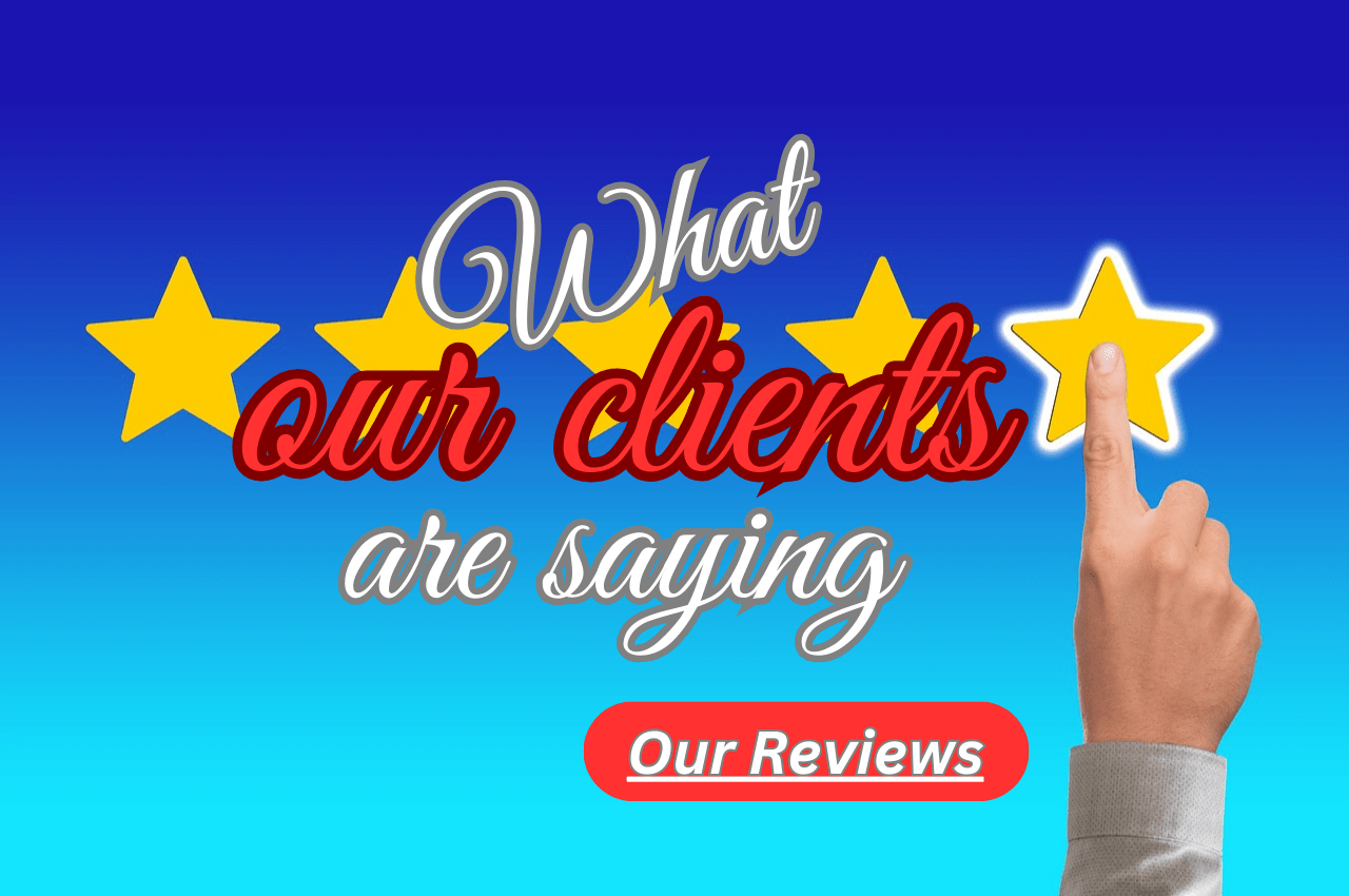 5 stars, client reviews