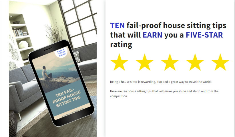 TEN FAIL-PROOF HOUSESITTING TIPS