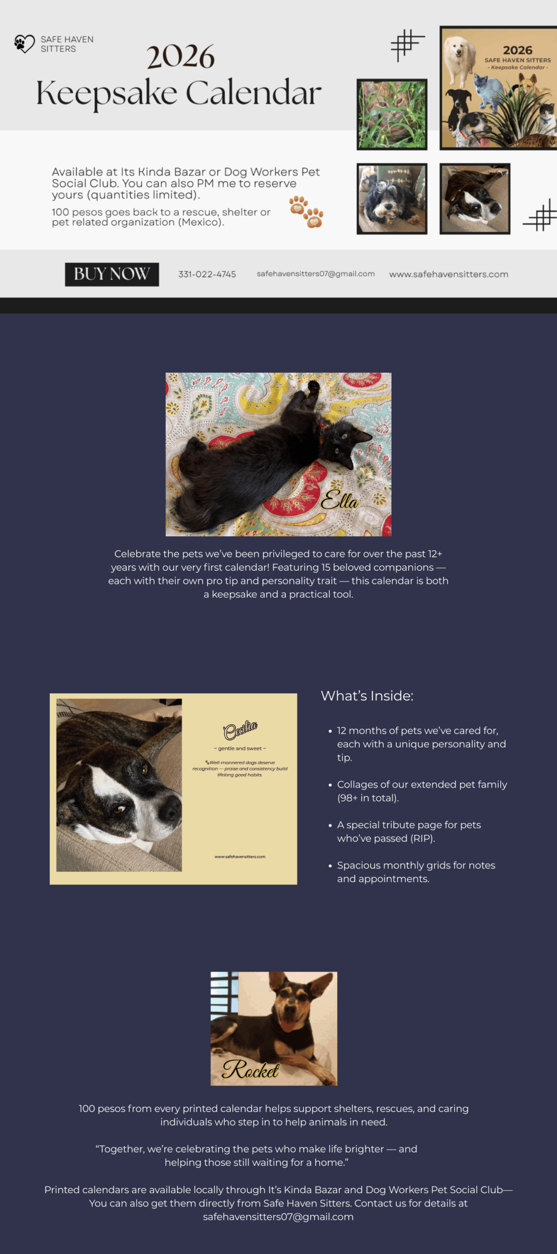 2026 Keepsake Calendar Order